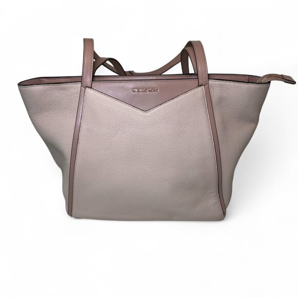 Michael Kors Whitney Large Leather Tote Bag - Light Pink/Rose Gold NWT - Picture 2 of 16